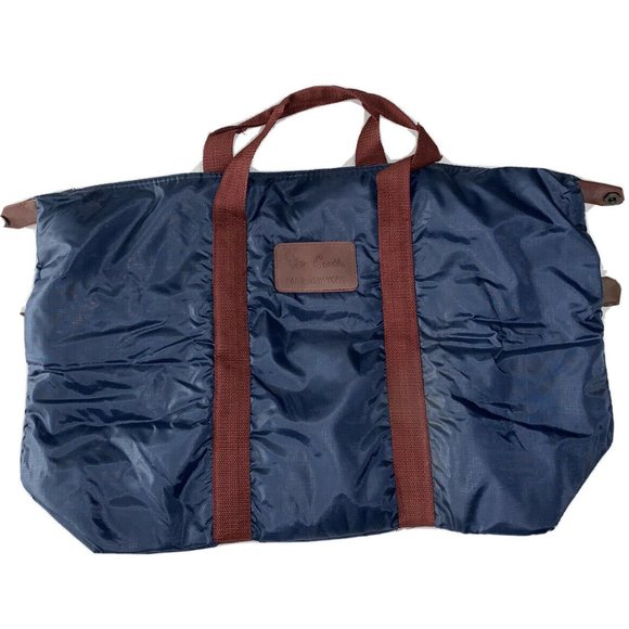 Pierre Cardin Vintage 1980s Travel Bag Navy Blue R - Picture 1 of 8